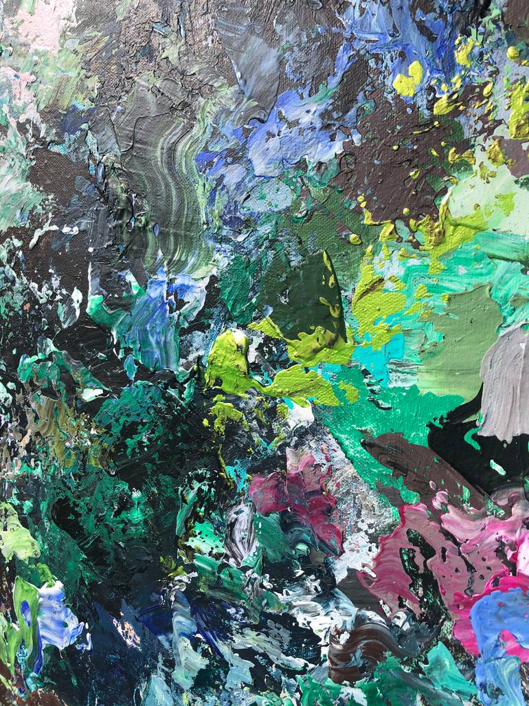 Original Abstract Expressionism Abstract Painting by Maria Esmar