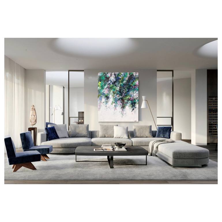 Original Abstract Expressionism Abstract Painting by Maria Esmar