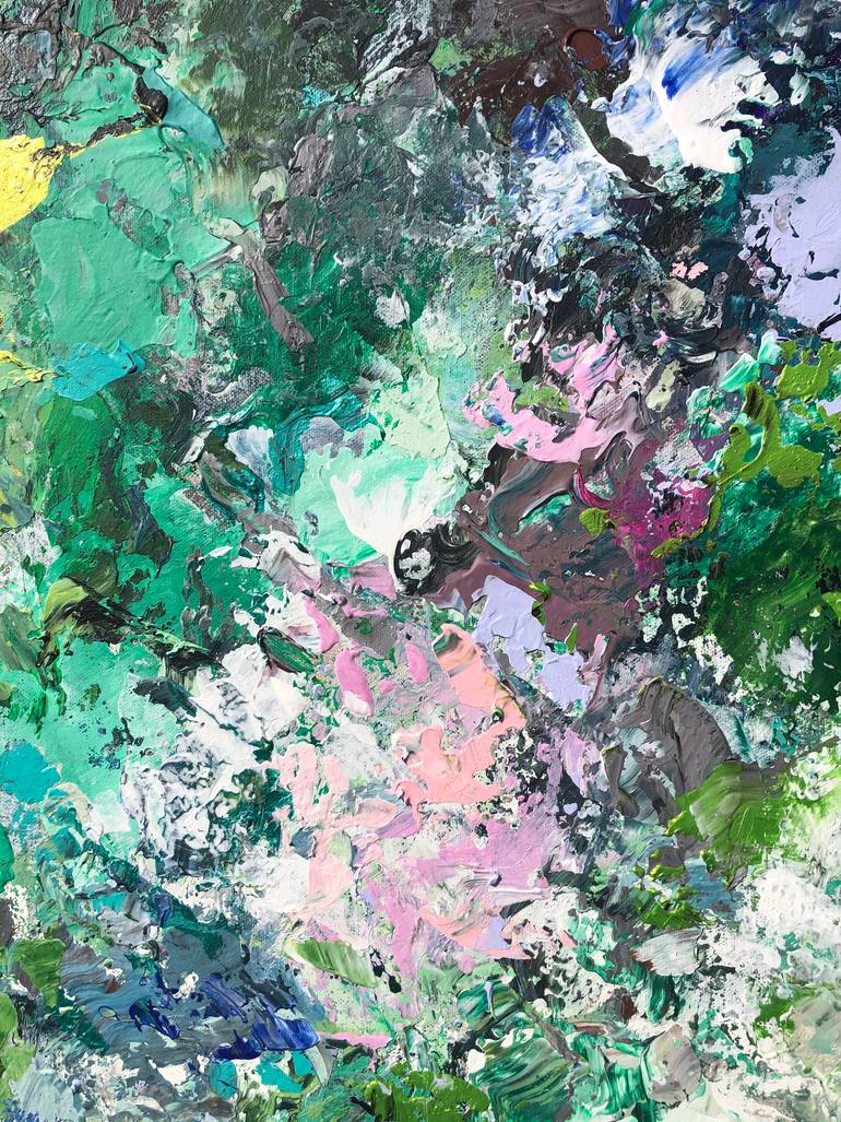 Original Abstract Expressionism Abstract Painting by Maria Esmar