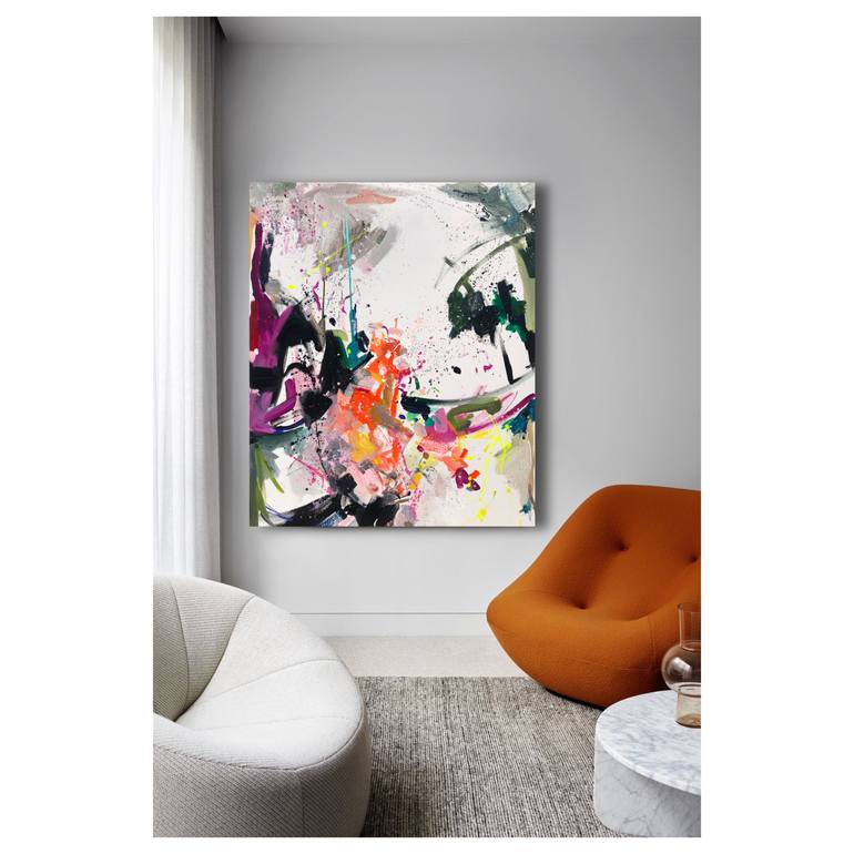 Original Abstract Expressionism Abstract Painting by Maria Esmar