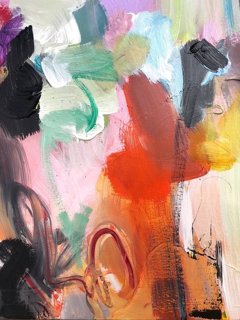 Original Abstract Expressionism Abstract Painting by Maria Esmar