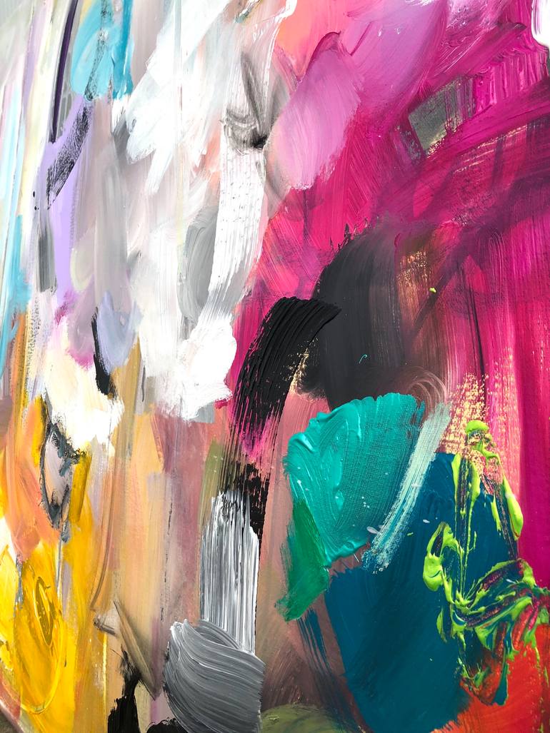 Original Abstract Expressionism Abstract Painting by Maria Esmar