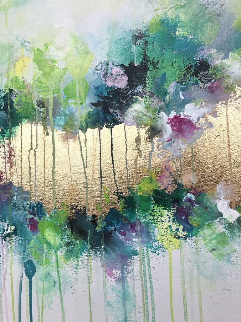 Original Abstract Botanic Painting by Maria Esmar