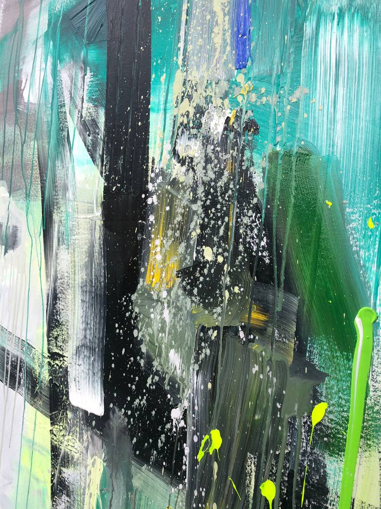 Original Abstract Expressionism Abstract Painting by Maria Esmar
