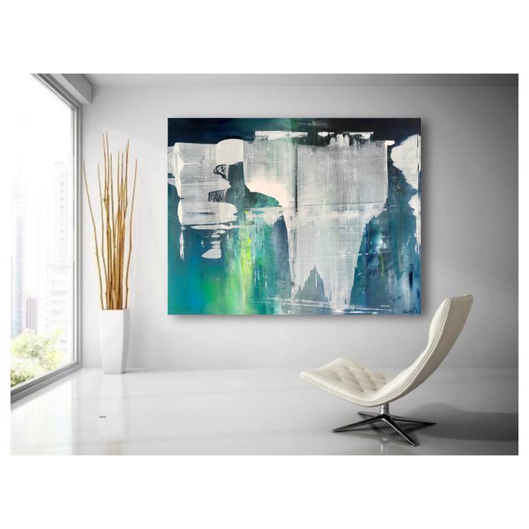 Original Abstract Expressionism Abstract Painting by Maria Esmar