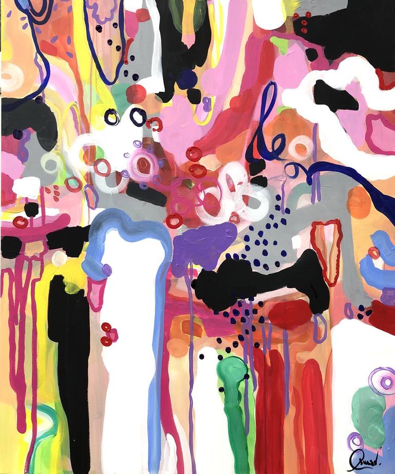 Original Abstract Expressionism Abstract Paintings by Maria Esmar
