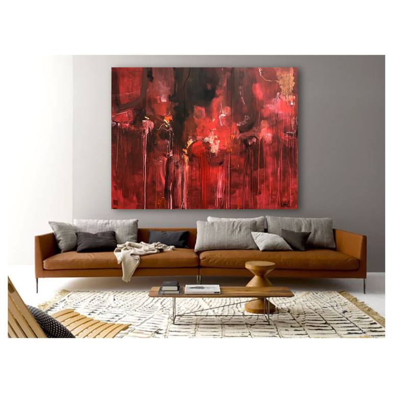 Original Abstract Expressionism Abstract Painting by Maria Esmar