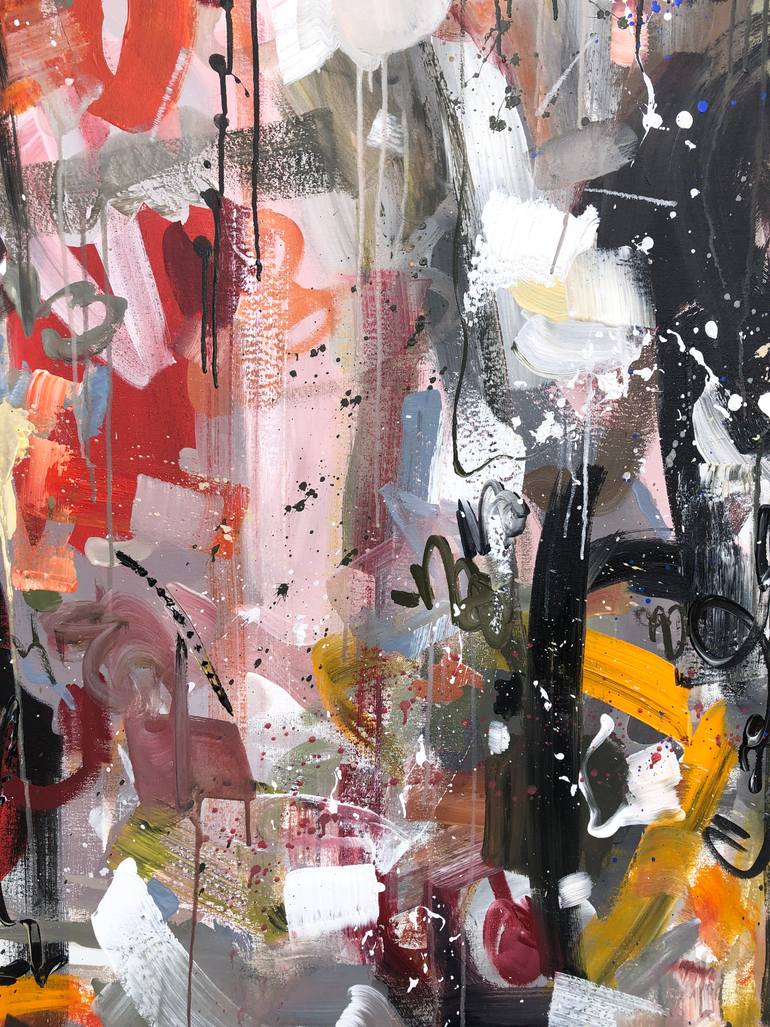 Original Abstract Expressionism Abstract Painting by Maria Esmar