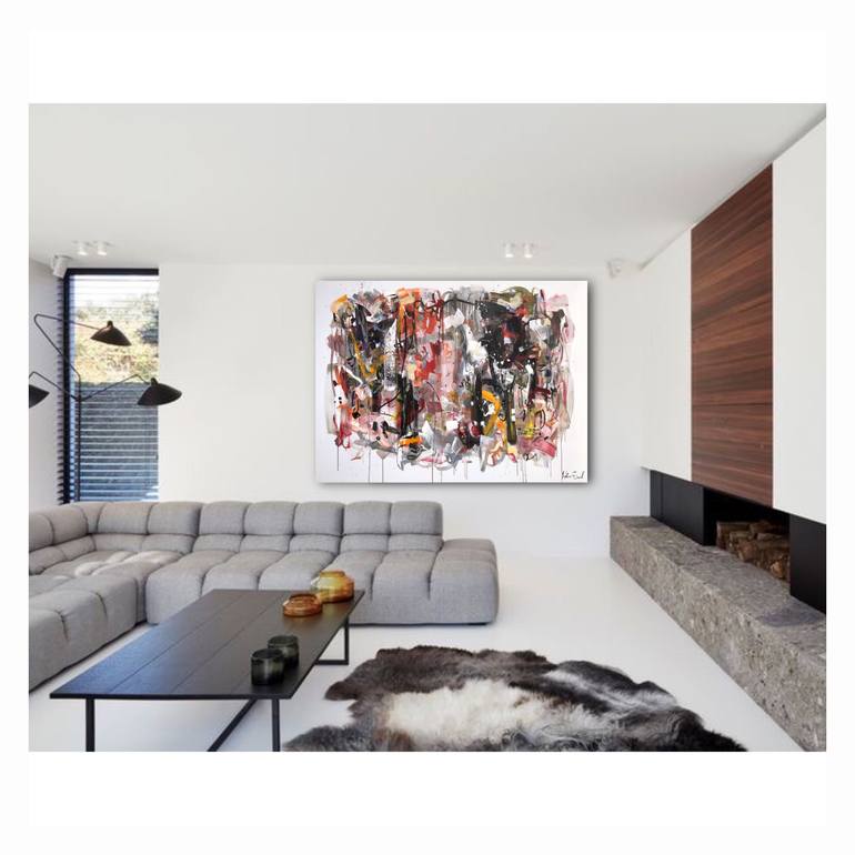 Original Abstract Expressionism Abstract Painting by Maria Esmar