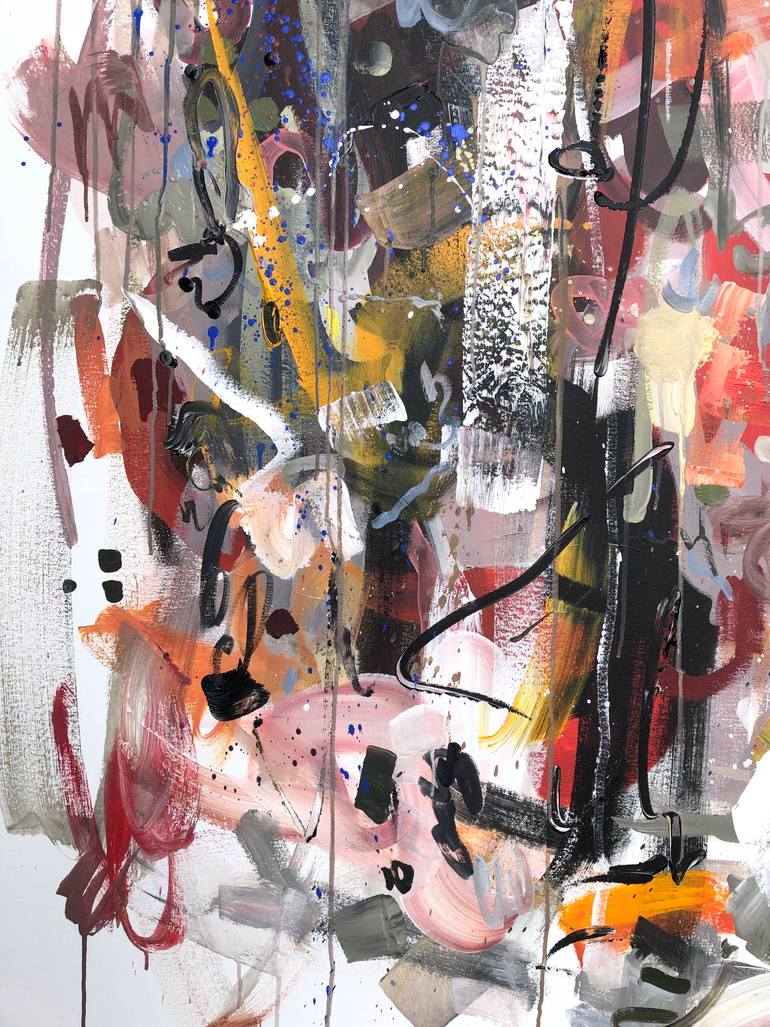 Original Abstract Expressionism Abstract Painting by Maria Esmar