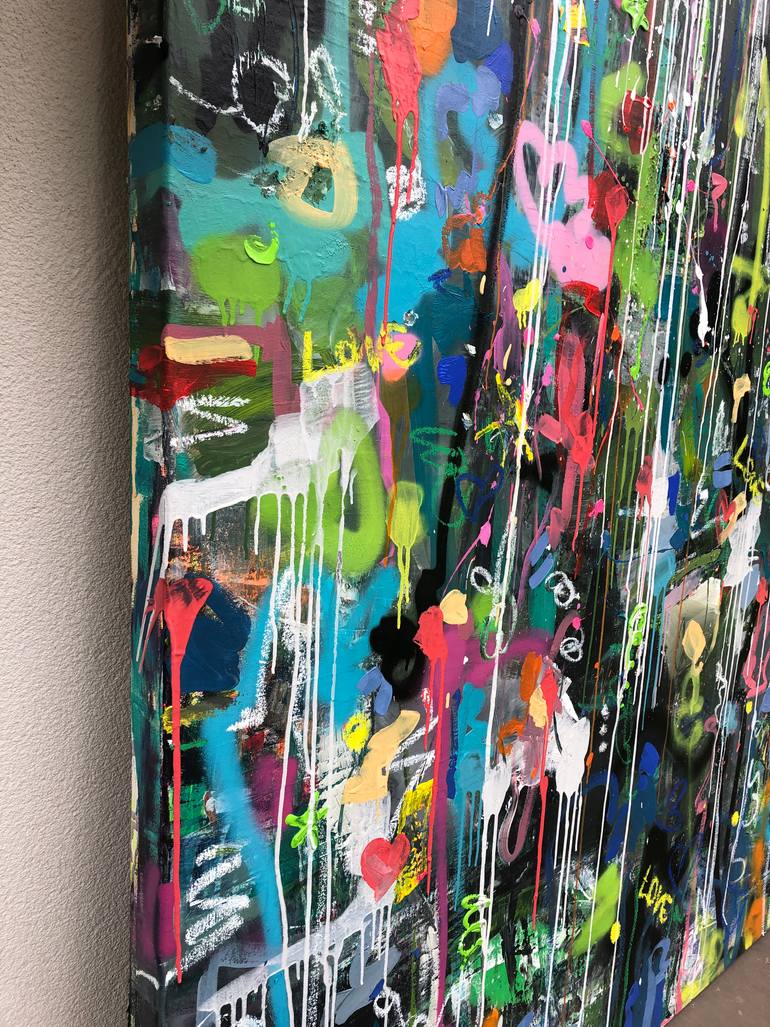 Original Abstract Expressionism Abstract Painting by Maria Esmar