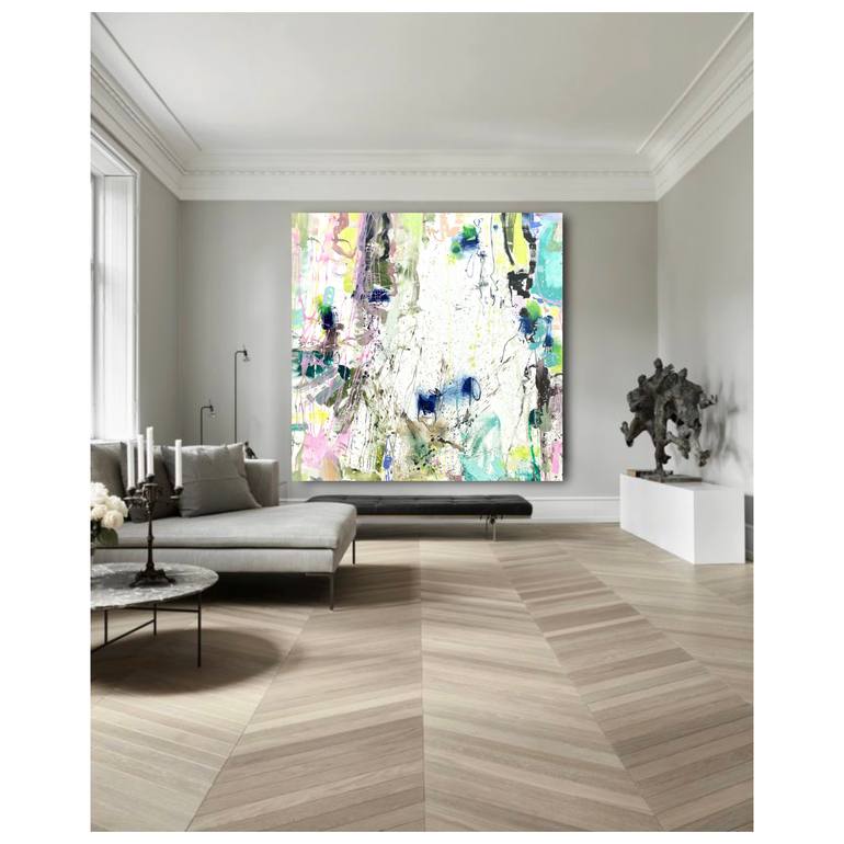 Original Abstract Expressionism Abstract Painting by Maria Esmar