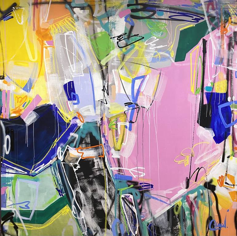 Original Abstract Expressionism Abstract Paintings by Maria Esmar
