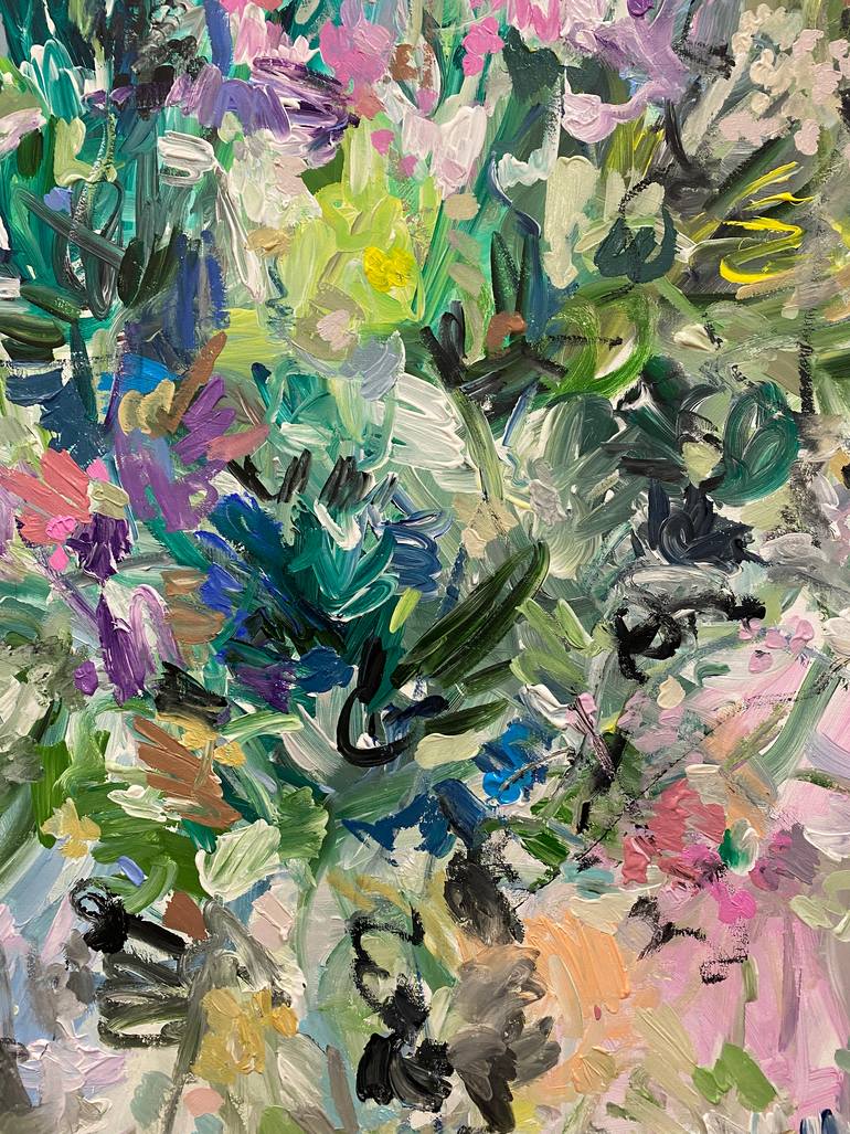 Original Abstract Expressionism Abstract Painting by Maria Esmar