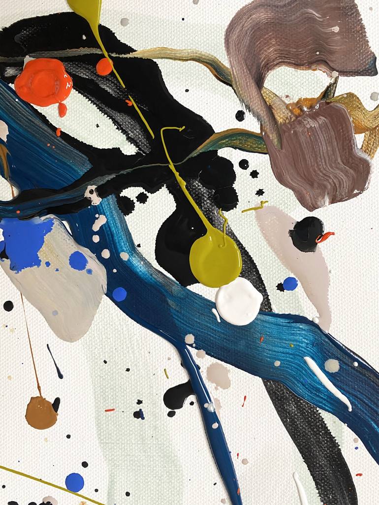 Original Abstract Expressionism Abstract Painting by Maria Esmar