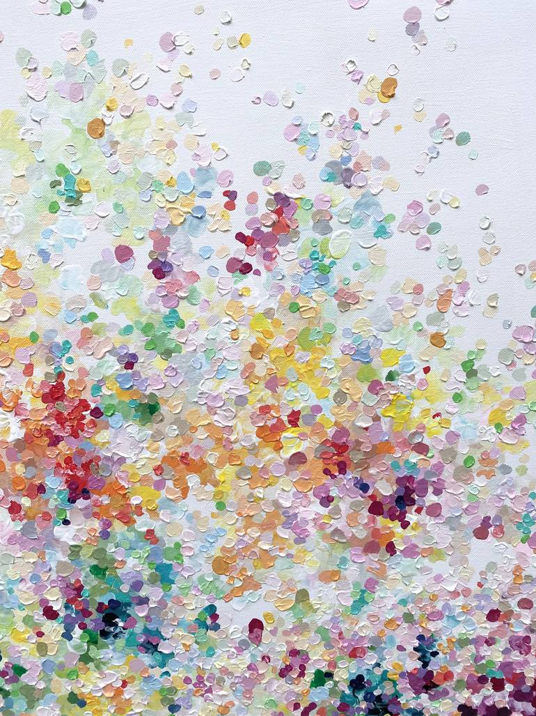 Original Abstract Floral Painting by Maria Esmar