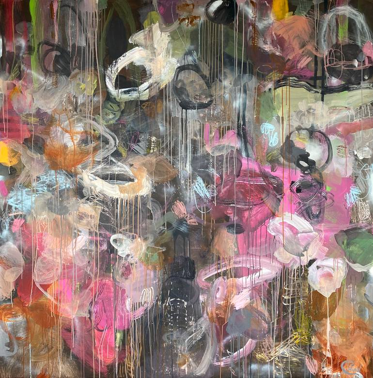 Original Abstract Painting by Maria Esmar | Abstract Art on Canvas | Setting the tone