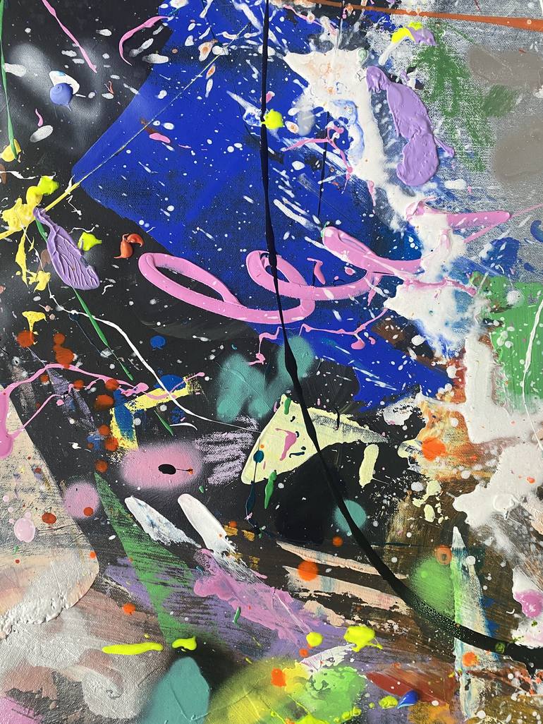 Original Abstract Expressionism Abstract Painting by Maria Esmar