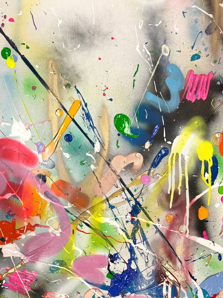 Original Abstract Expressionism Abstract Painting by Maria Esmar