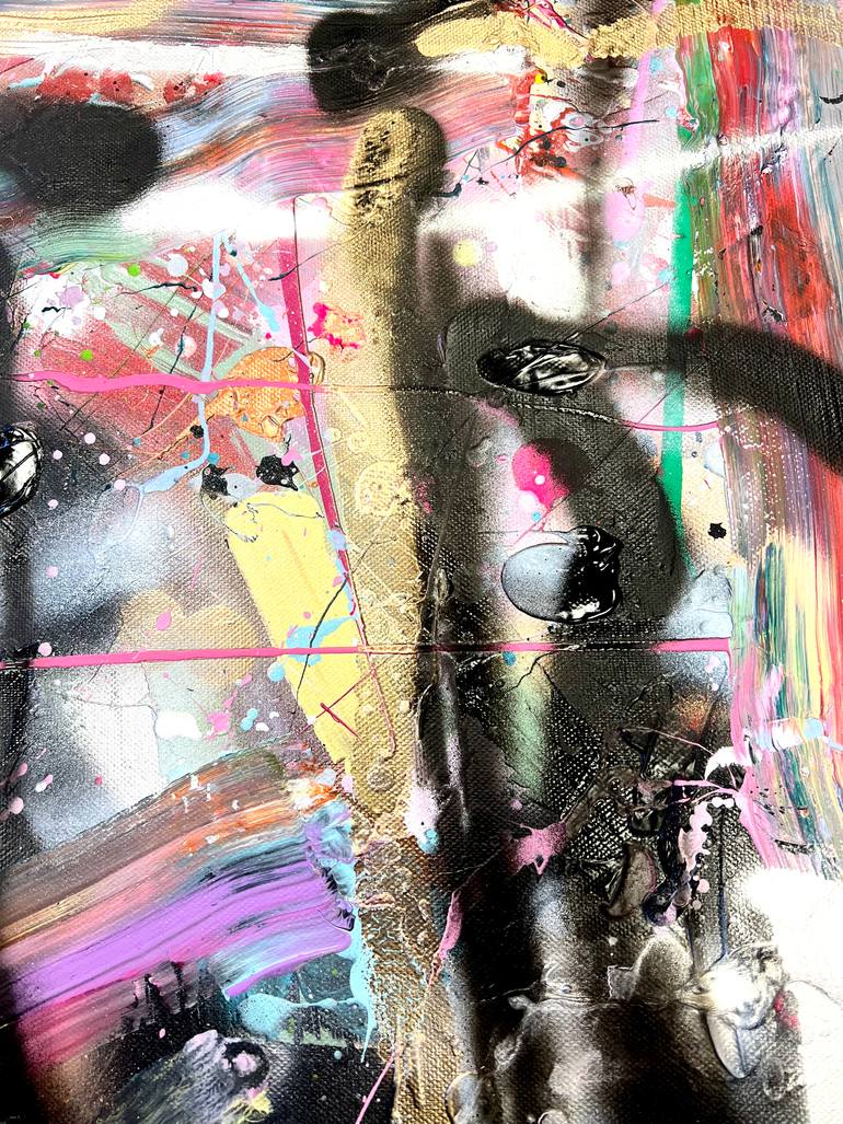 Original Abstract Expressionism Abstract Painting by Maria Esmar