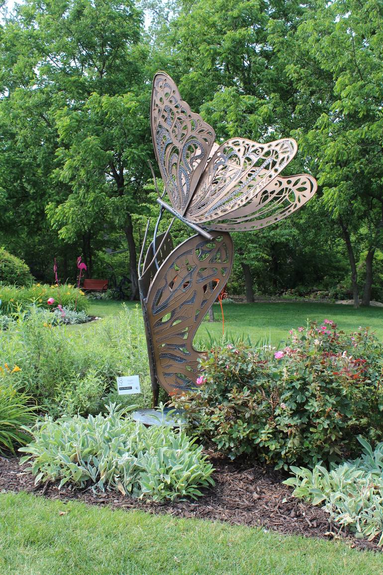 Original Modern Garden Sculpture by Susan Woodford