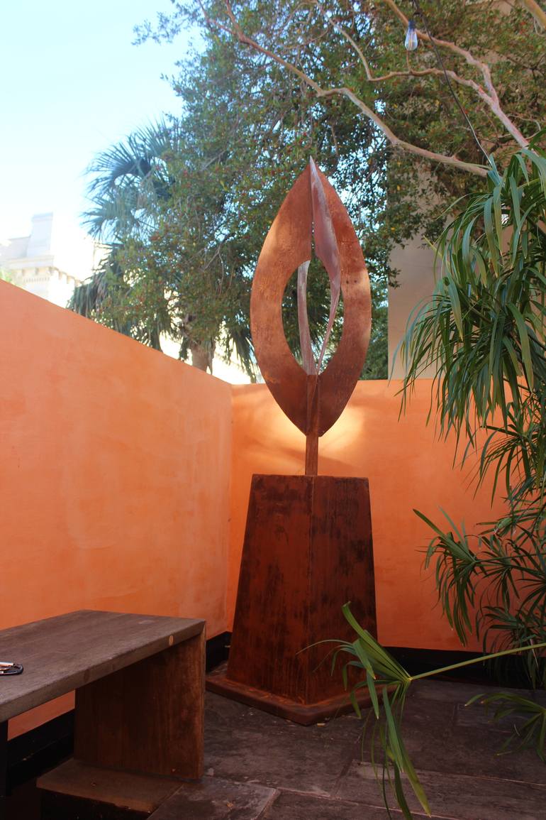 Original Modern Garden Sculpture by Susan Woodford