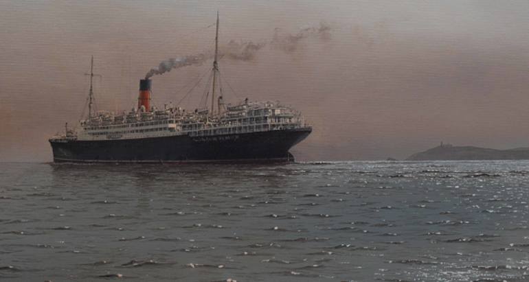 Original Fine Art Ship Painting by robert Lloyd