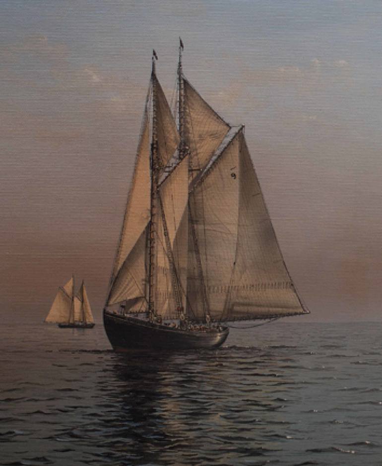 Original Fine Art Ship Painting by robert Lloyd