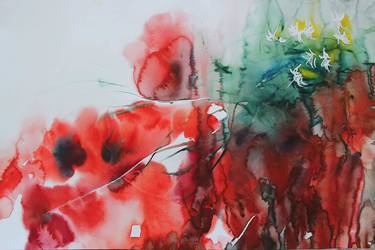 Original Modern Floral Paintings by Mariya Klymenko