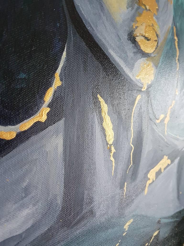 Original Abstract Expressionism Women Painting by Olga Benke
