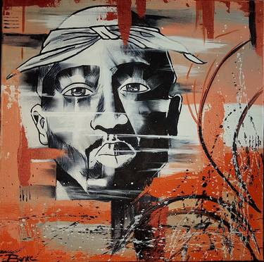 Saatchi Art Artist Olga Benke; Paintings, “In memoriam 2Pac” #art