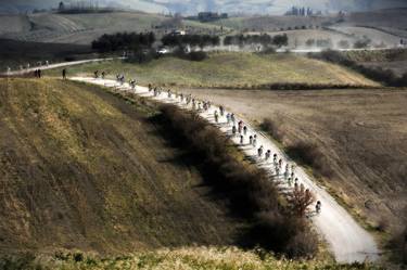 Cycling race old style in Tuscany - Limited Edition 2 of 10 thumb