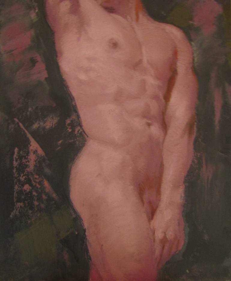Original Classicism Nude Painting by Viktoriia Pidvarchan