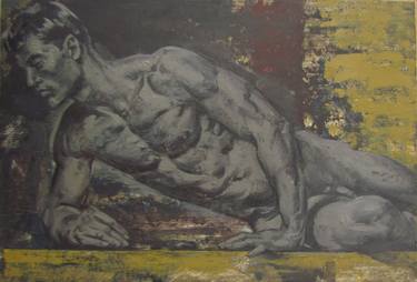 Original Contemporary Men Painting by Viktoriia Pidvarchan