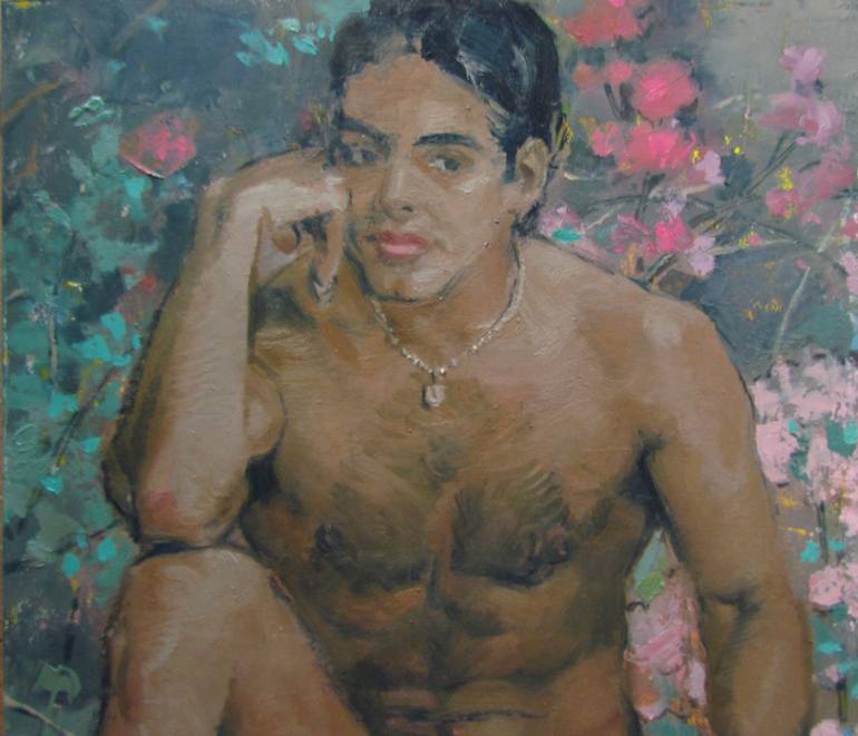 Original Classicism Nude Painting by Viktoriia Pidvarchan
