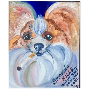 Print of Fine Art Dogs Paintings by Kristina Daskevits