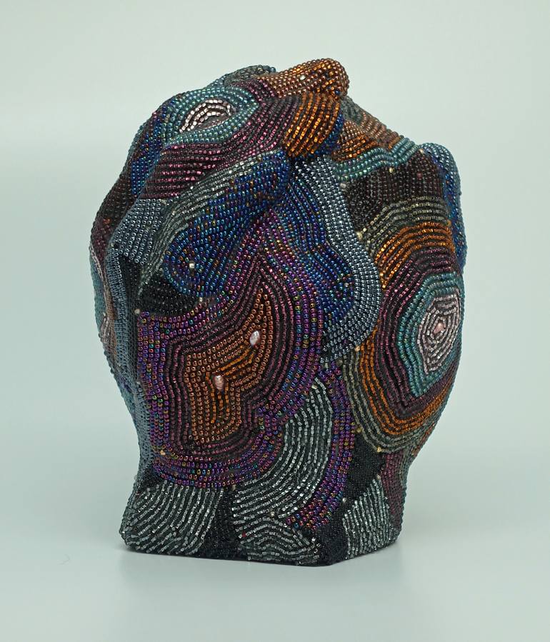 Original Fine Art Outer Space Sculpture by Carla Woody