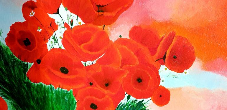 Original Floral Painting by Iveta Zaharova