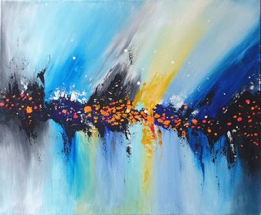 Original Abstract Expressionism Floral Paintings by Iveta Zaharova
