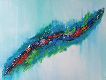Abstract Original painting textured Landscape Impasto Palette thumb