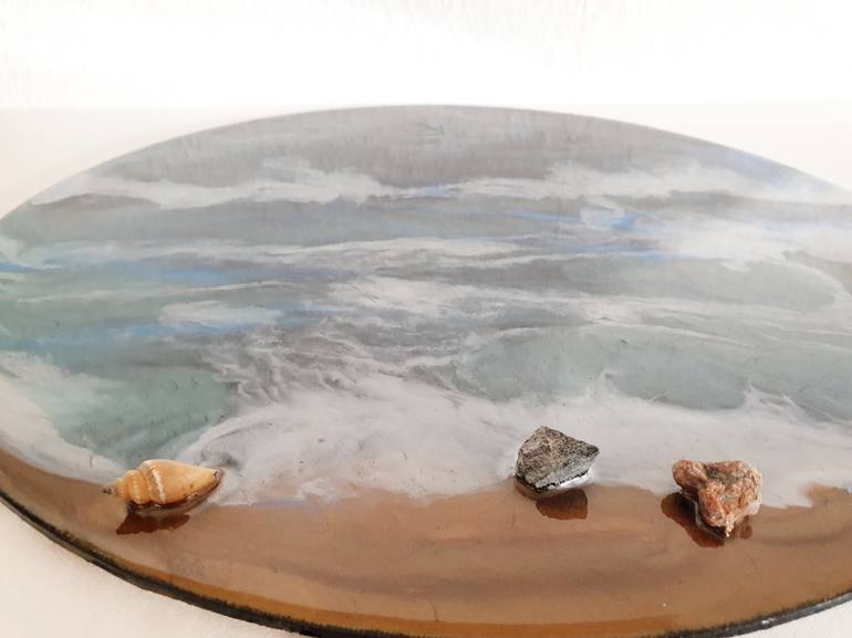 Original Abstract Seascape Painting by Iveta Zaharova