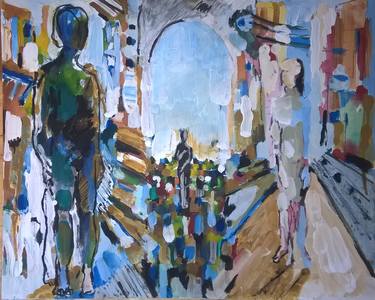 Print of Expressionism People Paintings by Tarek Arabi