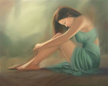 Original Figurative Women Paintings by Leonardo Pereznieto