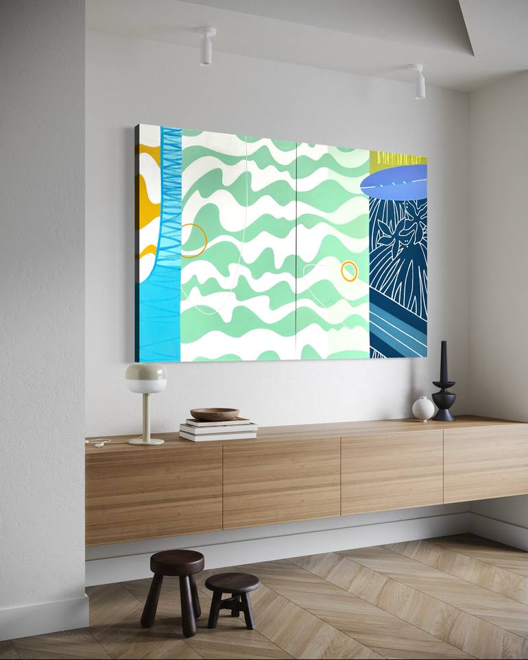 Original Abstract Expressionism Abstract Painting by Kristen Guest