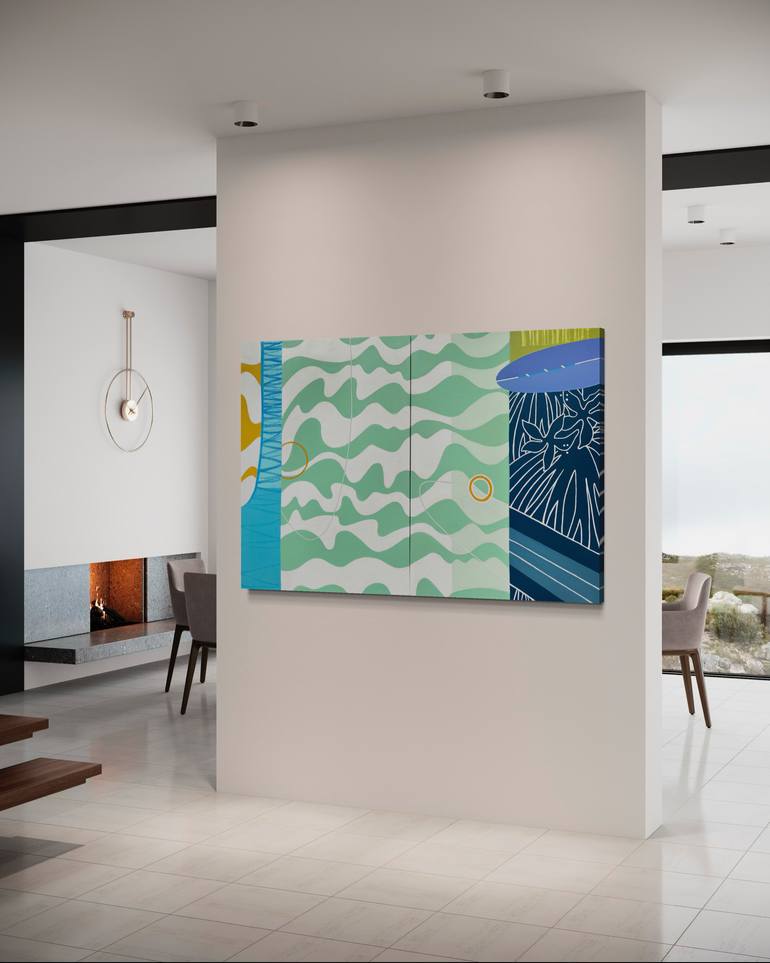 Original Abstract Expressionism Abstract Painting by Kristen Guest
