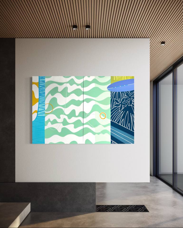 Original Abstract Expressionism Abstract Painting by Kristen Guest