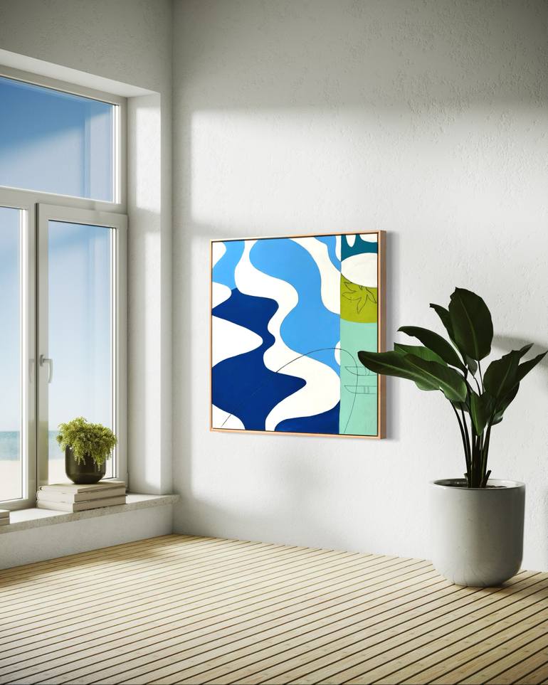 Original Abstract Expressionism Abstract Painting by Kristen Guest