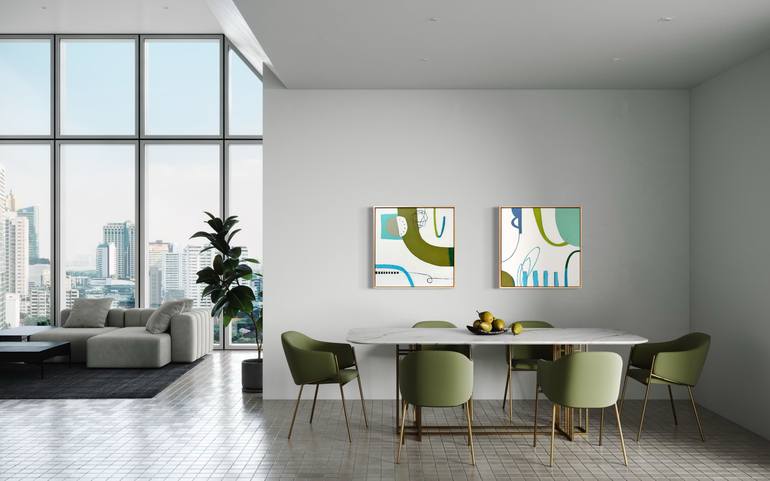 Original Abstract Expressionism Abstract Painting by Kristen Guest