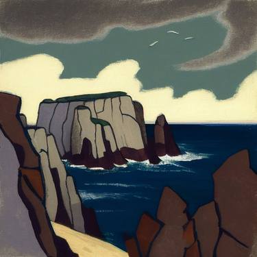 Ocean cliffs, abstract thumb