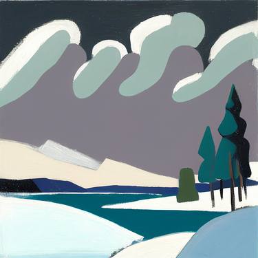 Saatchi Art Artist Artspin Studio; Digital, “snow, lake, #404” #art